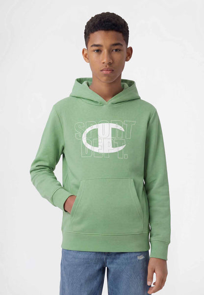 Champion b. felpa fl da bambino/a verde chiaro