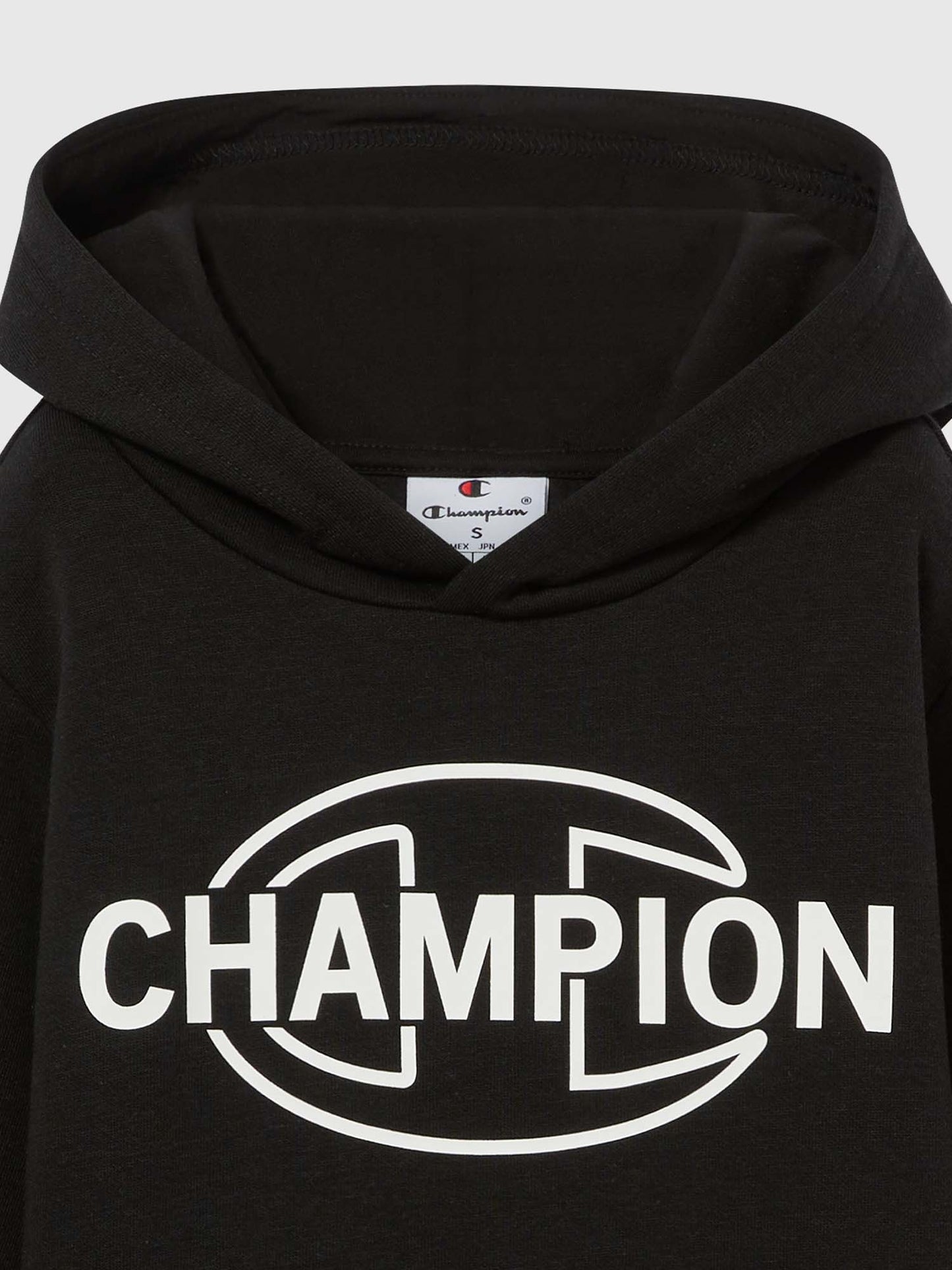 FELPA CON CAPPUCCIO CHAMPION DA BAMBINO NERO