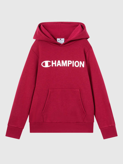 FELPA CON CAPPUCCIO CHAMPION DA BAMBINO BORDEAUX