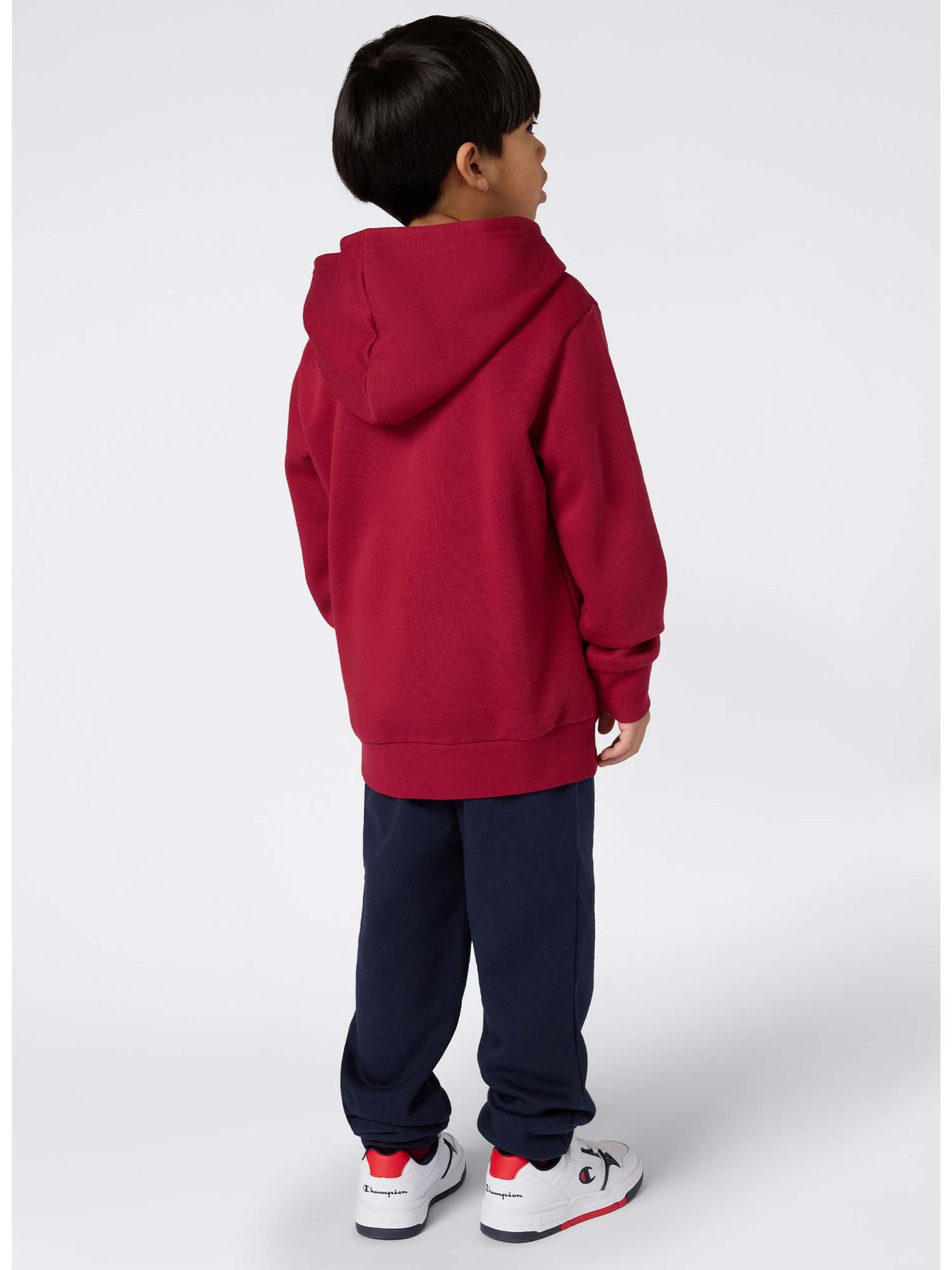 FELPA CON CAPPUCCIO CHAMPION DA BAMBINO BORDEAUX