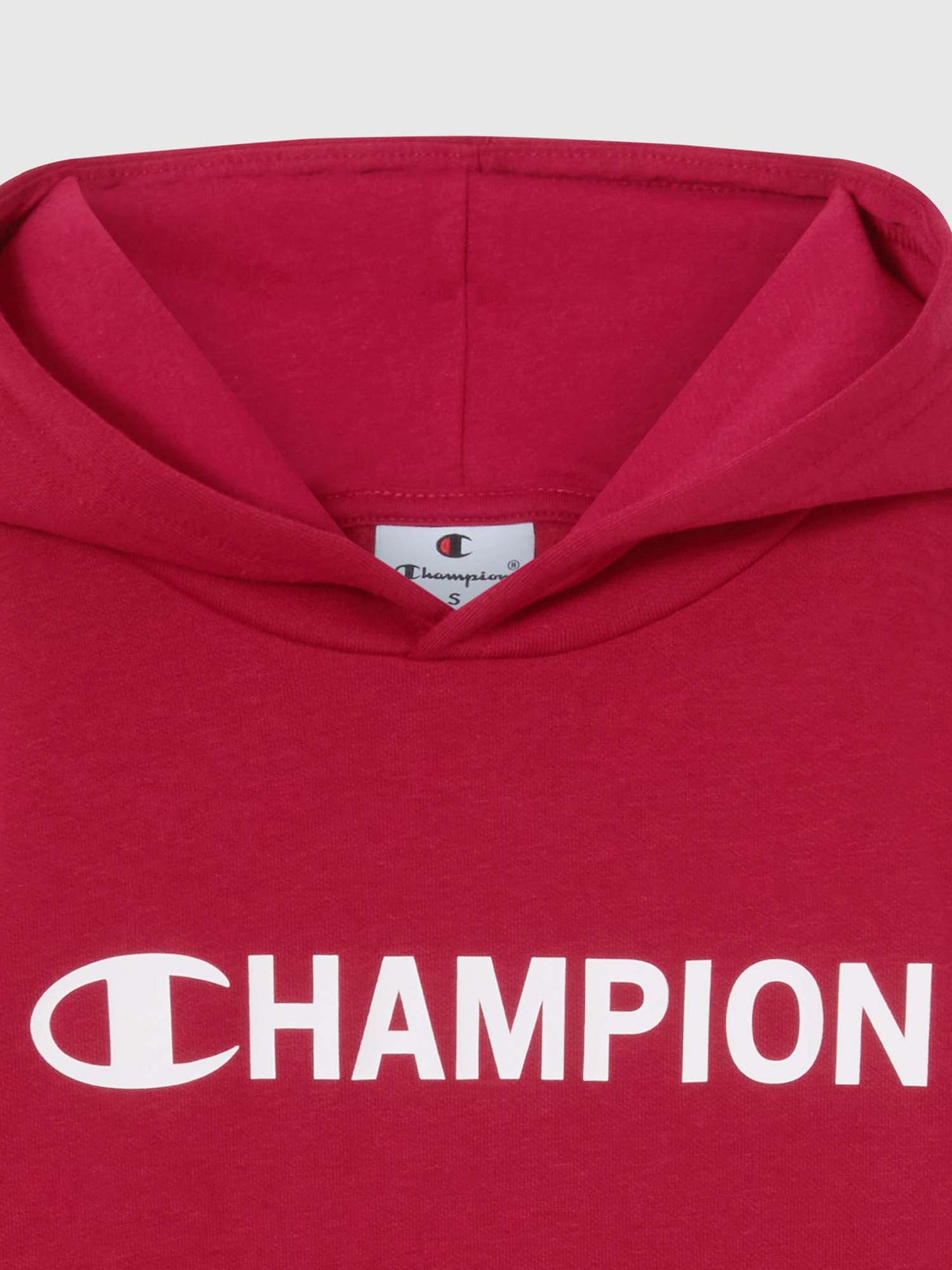 FELPA CON CAPPUCCIO CHAMPION DA BAMBINO BORDEAUX