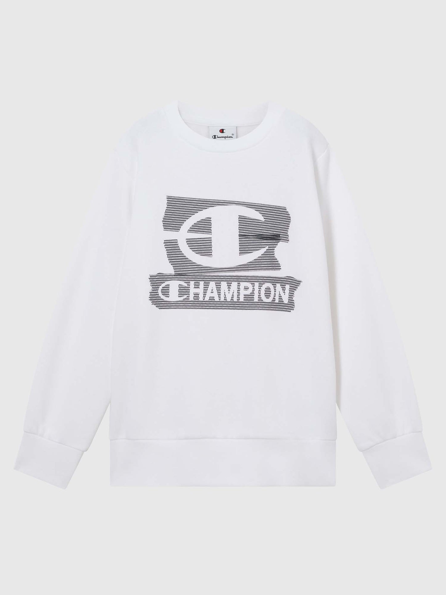 FELPA GIROCOLLO CHAMPION DA BAMBINO BIANCO