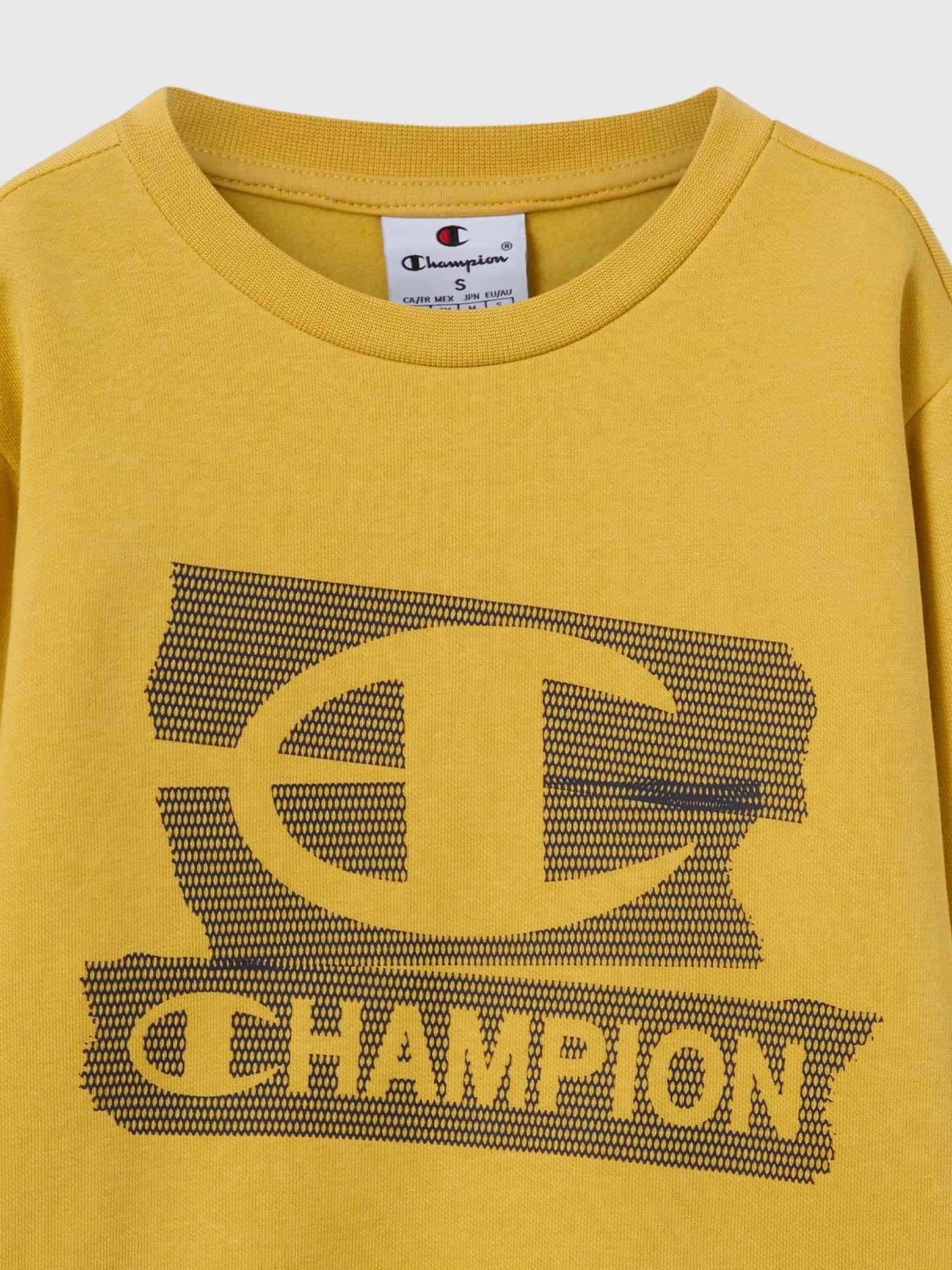 FELPA GIROCOLLO CHAMPION DA BAMBINO GIALLO