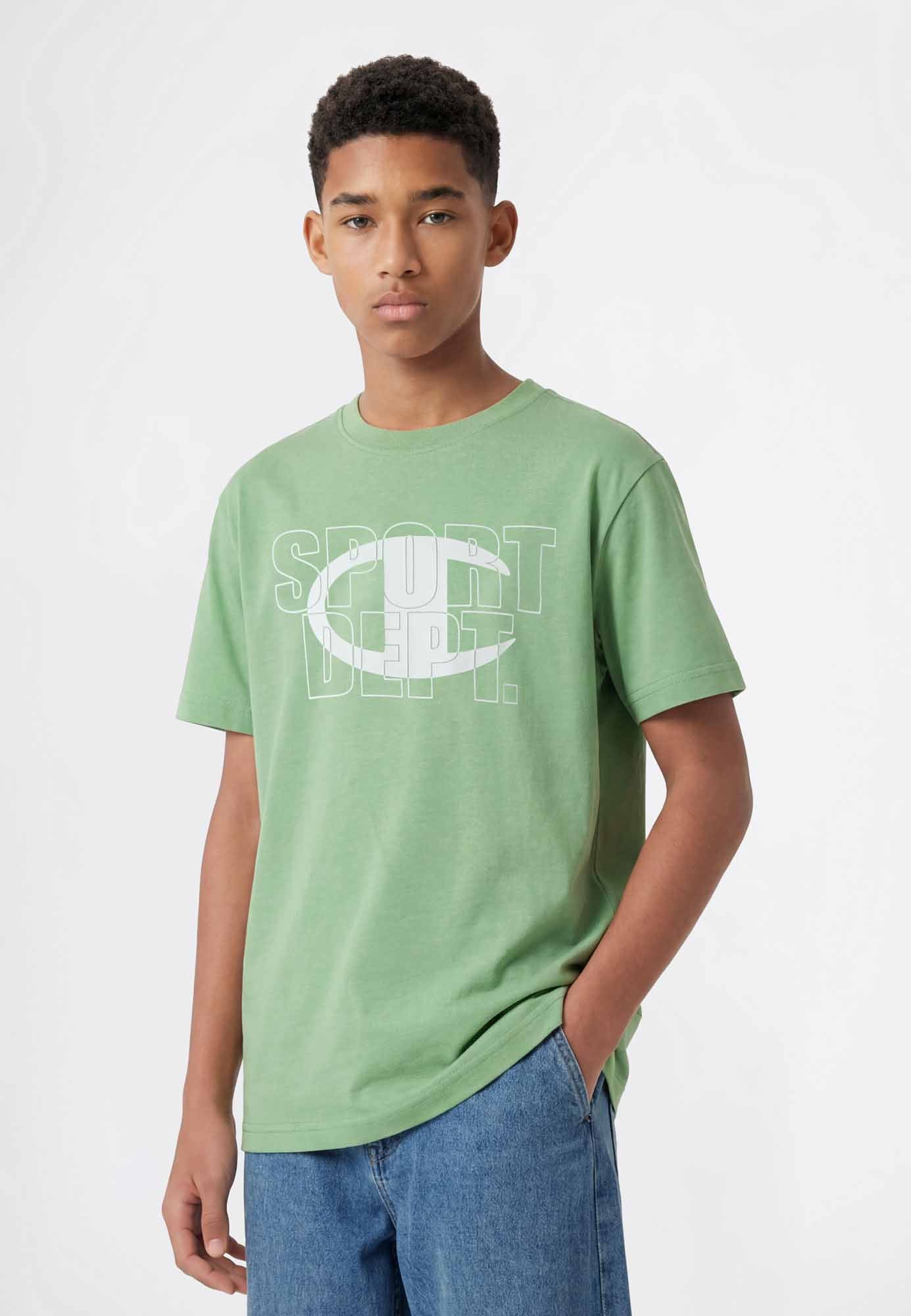 Champion B. T-shirt a maniche lunghe Unisex bambino verde