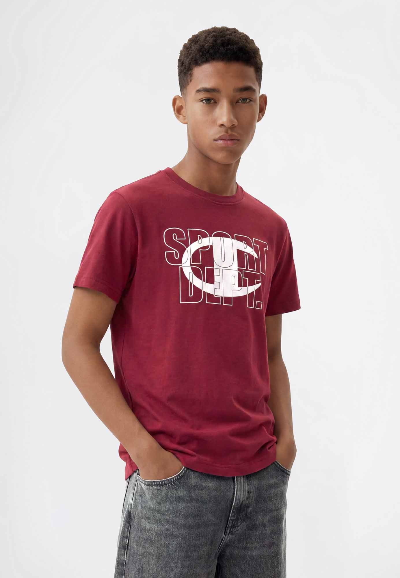 Champion 307259 rs508, t-shirt a maniche lunghe Unisex bambino bordeaux