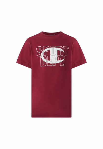 Champion 307259 rs508, t-shirt a maniche lunghe Unisex bambino bordeaux