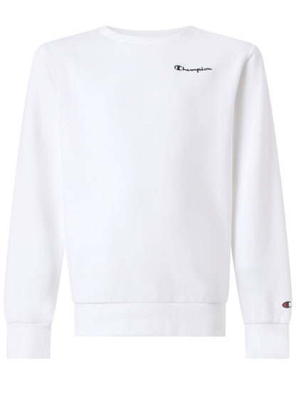 Champion 307315 Felpa Unisex bambino bianca