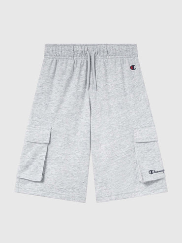 Shorts cargo Champion in felpa leggera grigia per bambino unisex