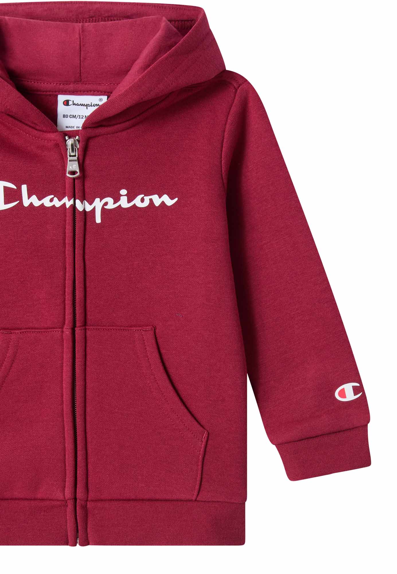 Champion 307326 RS508, tuta da unisex bambino bordeaux
