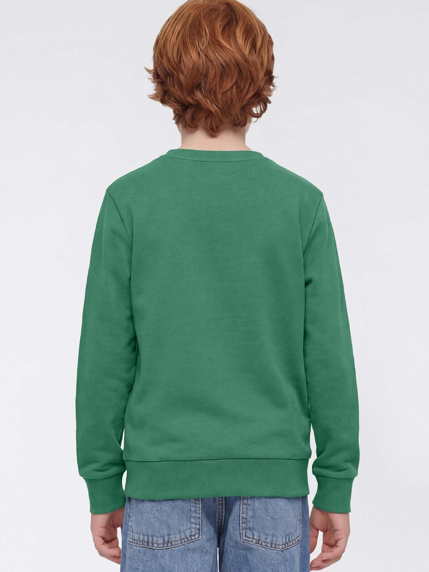 Felpa verde unisex bambino Champion con design confortevole