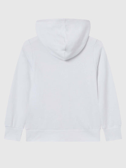 Felpa con zip bianca unisex bambino Champion