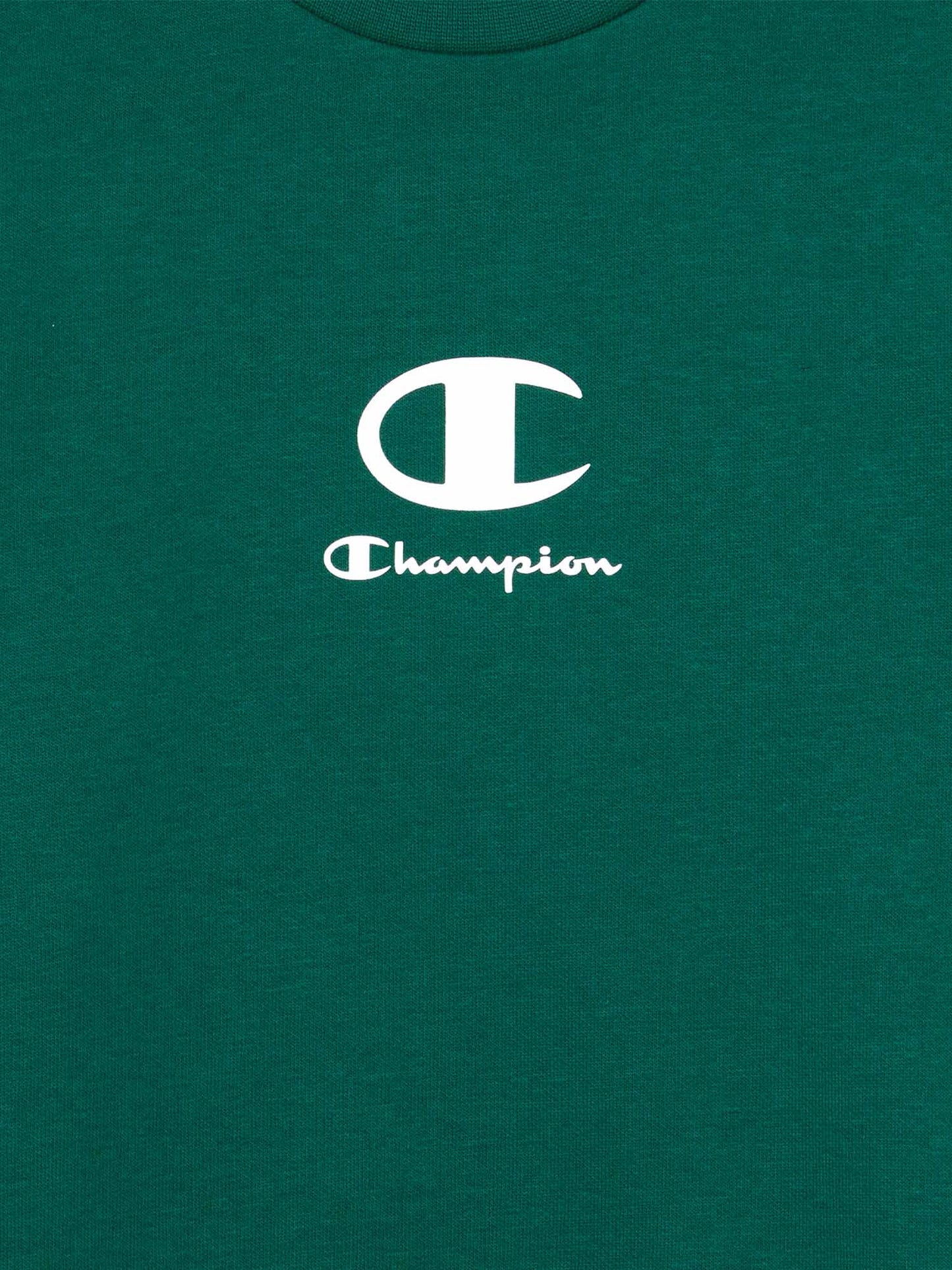 TUTA LOGO CHAMPION DA BAMBINO VERDE