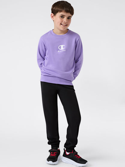 TUTA LOGO CHAMPION DA BAMBINO LILLA