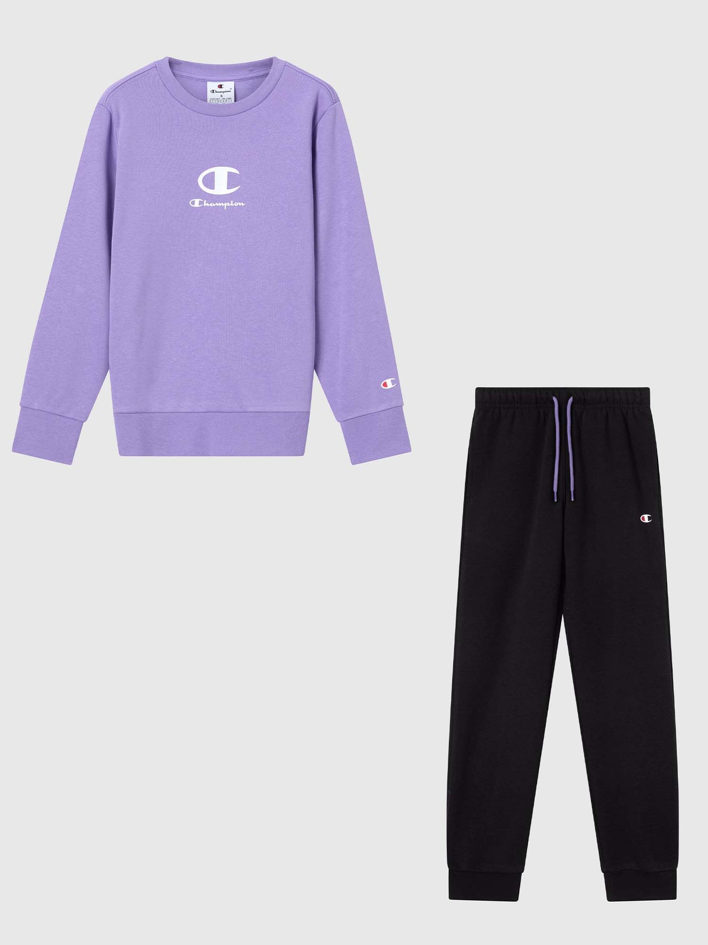 TUTA LOGO CHAMPION DA BAMBINO LILLA