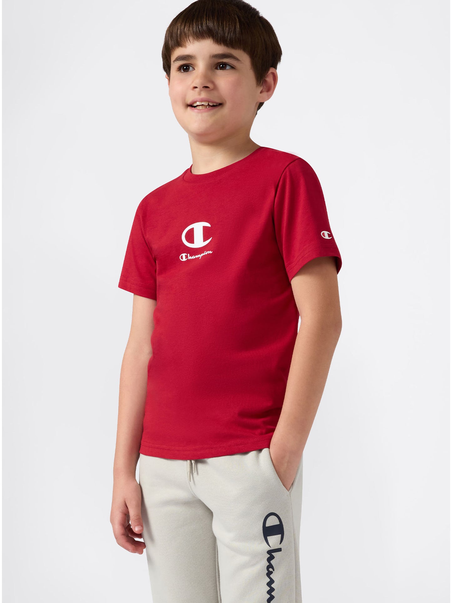 T-SHIRT GIROCOLLO CHAMPION JUNIOR BORDEAUX