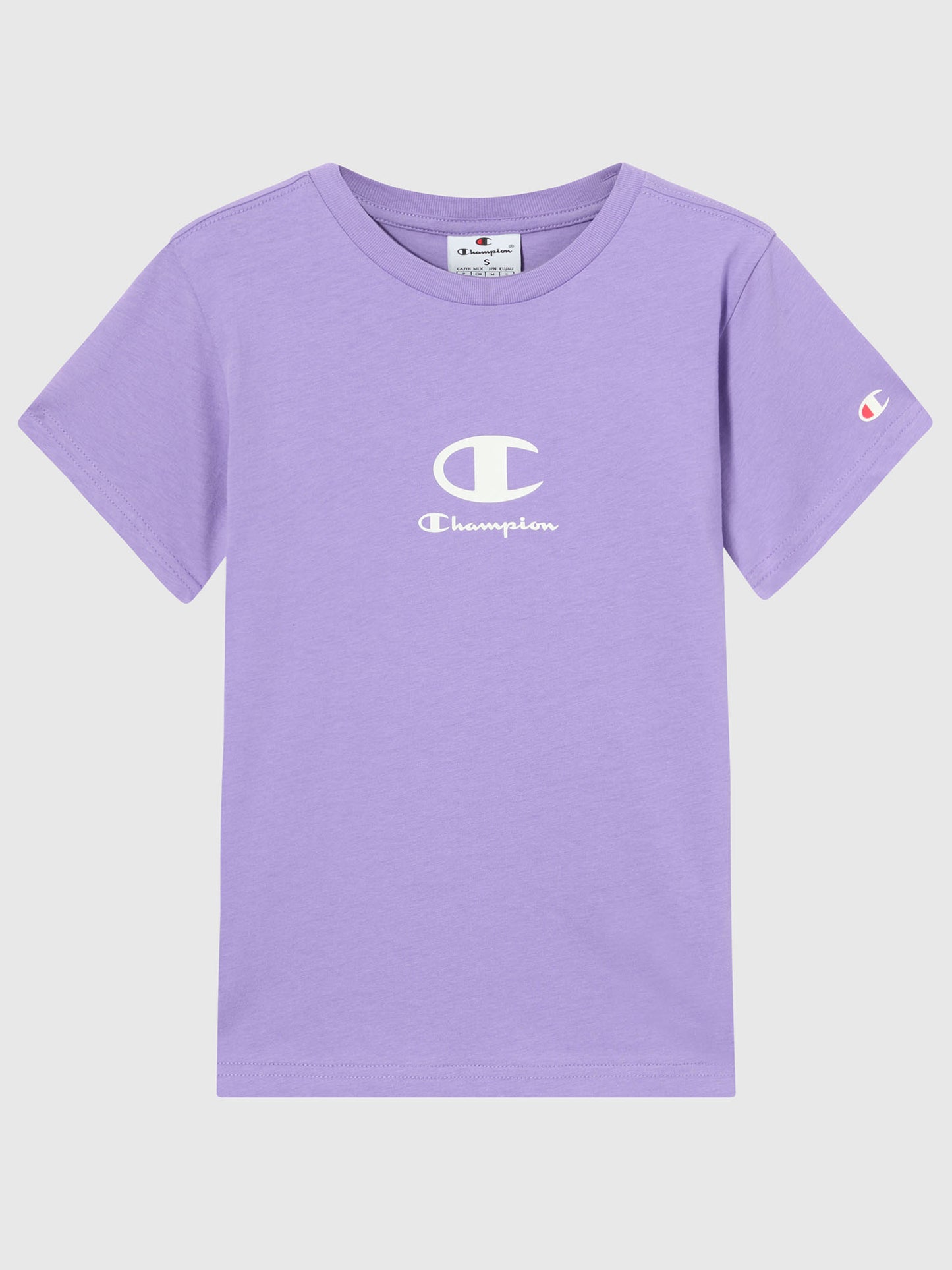 T-SHIRT GIROCOLLO CHAMPION JUNIOR LILLA