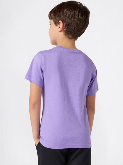 T-SHIRT GIROCOLLO CHAMPION JUNIOR LILLA