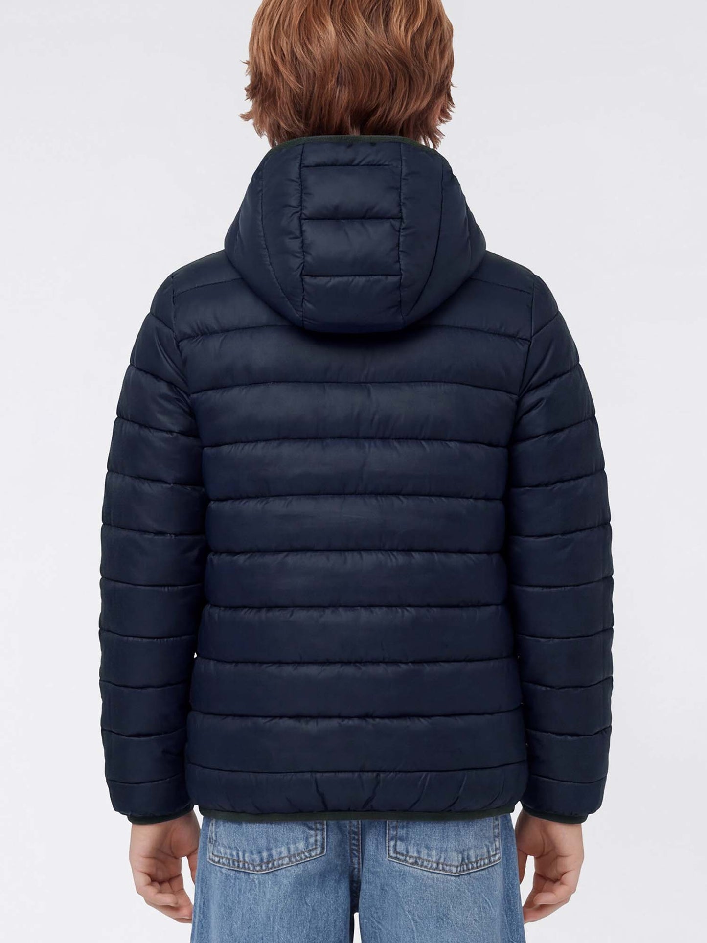 Giubbino imbottito unisex bambino Champion blu con cappuccio