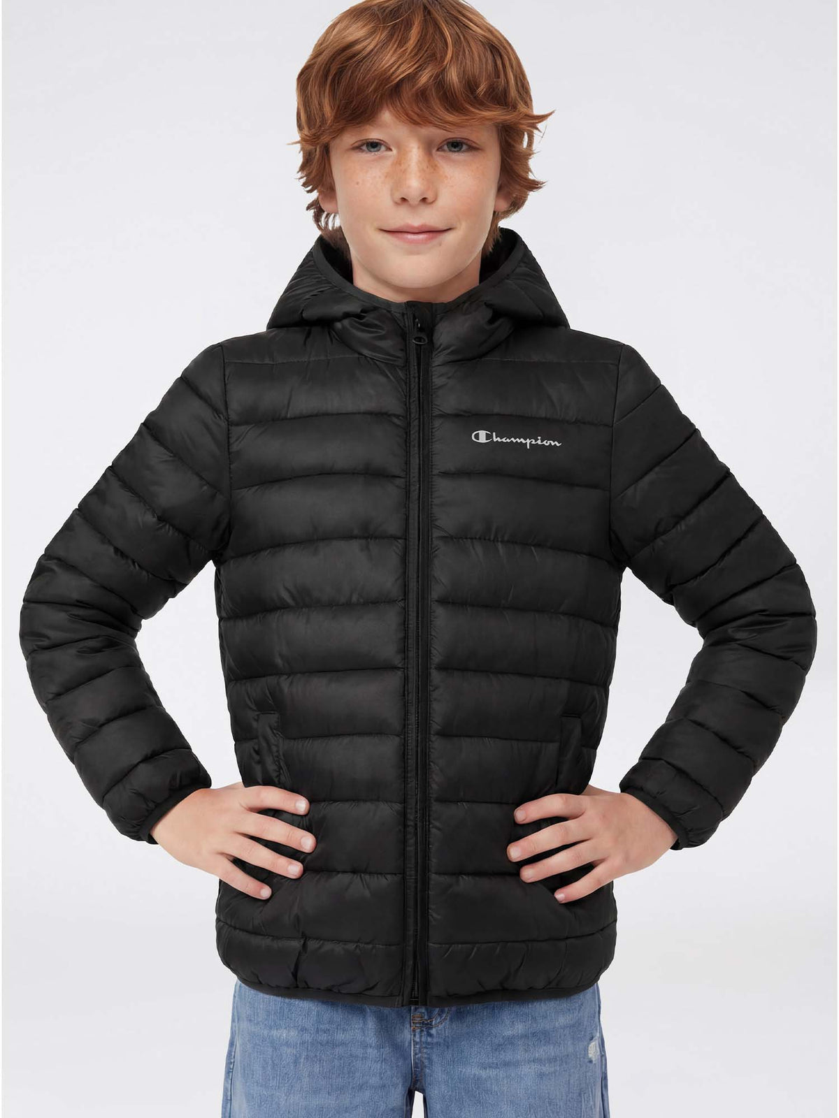 Champion b. giubbino da bambino/a nero