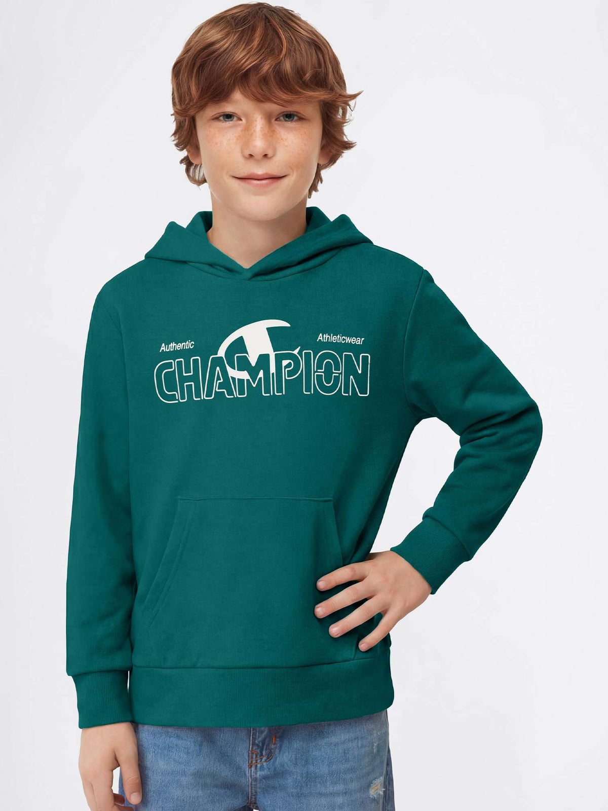 Champion b. felpa ft da bambino/a verde