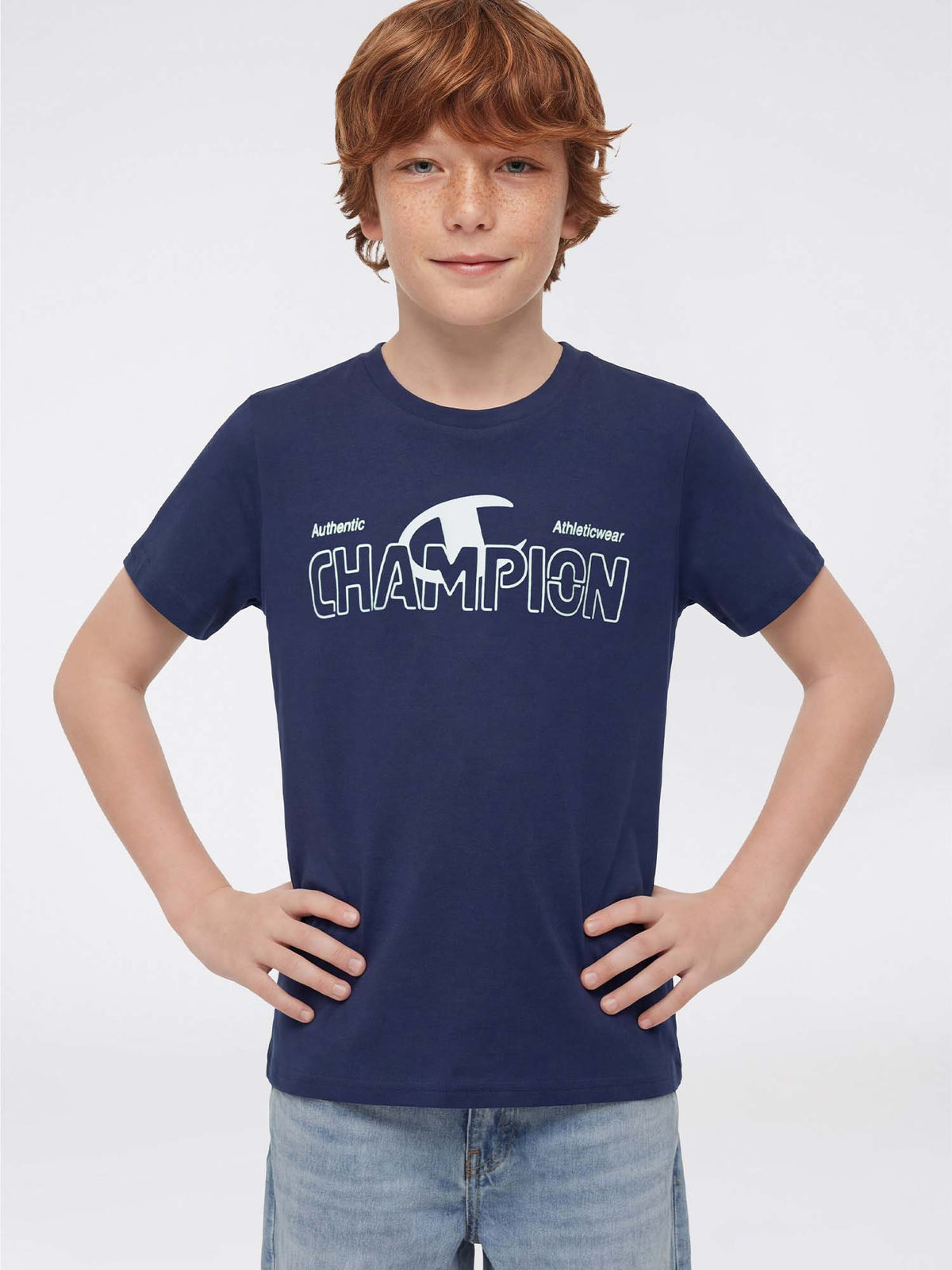 Champion b. t-shirt da bambino/a blu