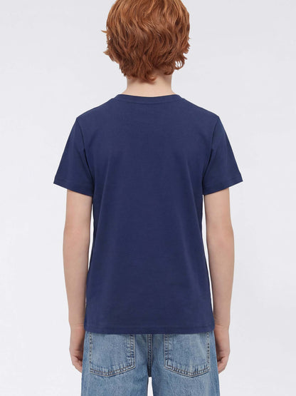 T-shirt maniche corte Champion blu unisex bambino
