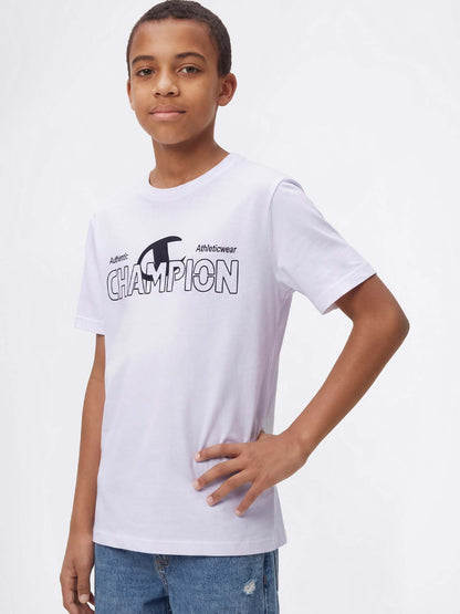 Champion b. t-shirt da bambino/a bianco