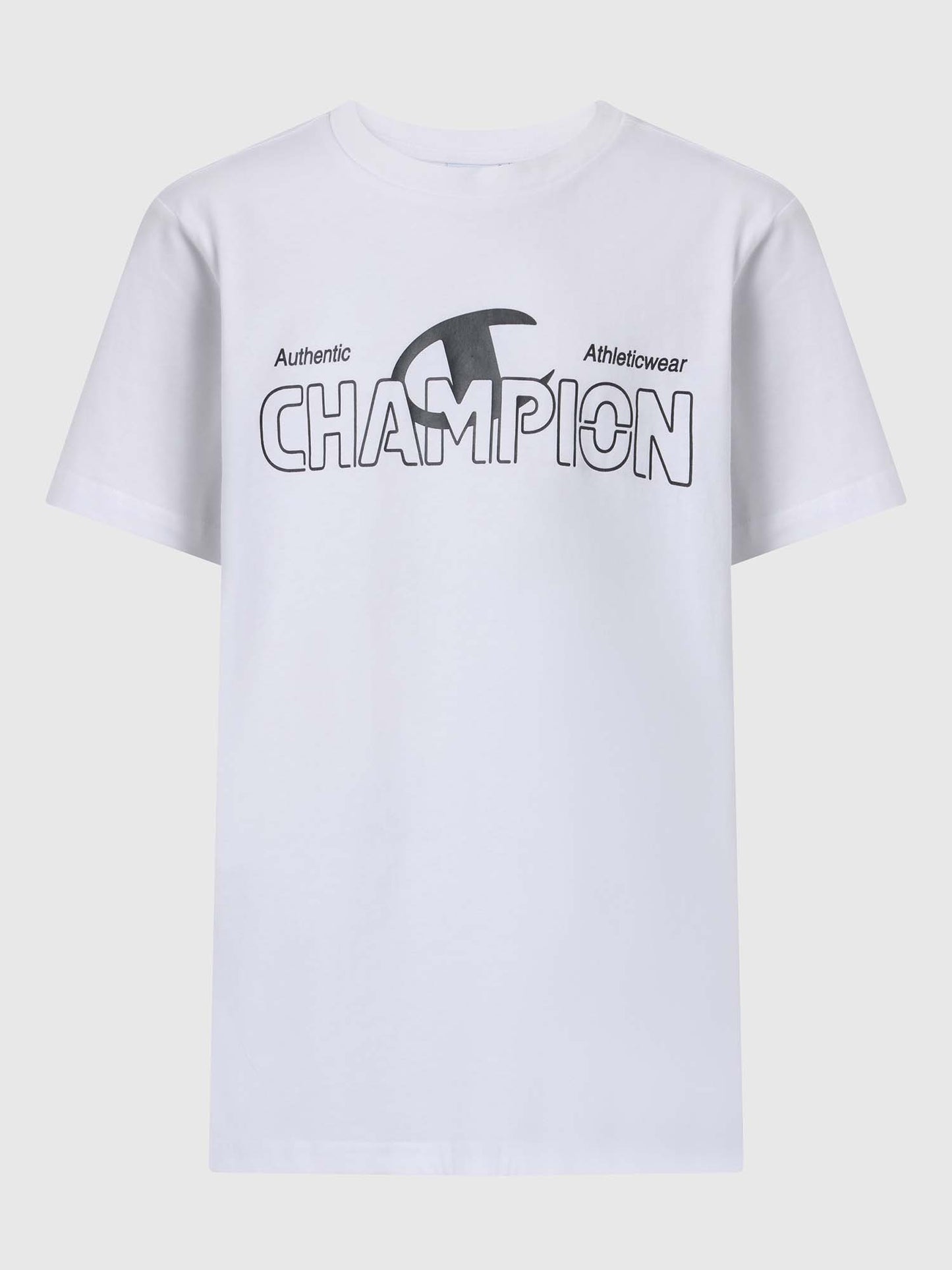 Champion T-shirt a maniche corte bianca per bambino unisex