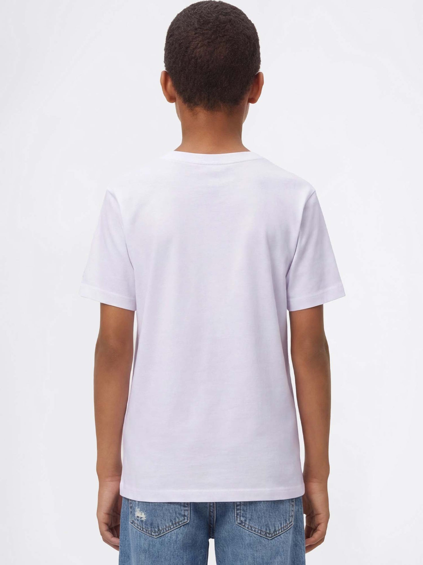 Champion T-shirt a maniche corte bianca per bambino unisex