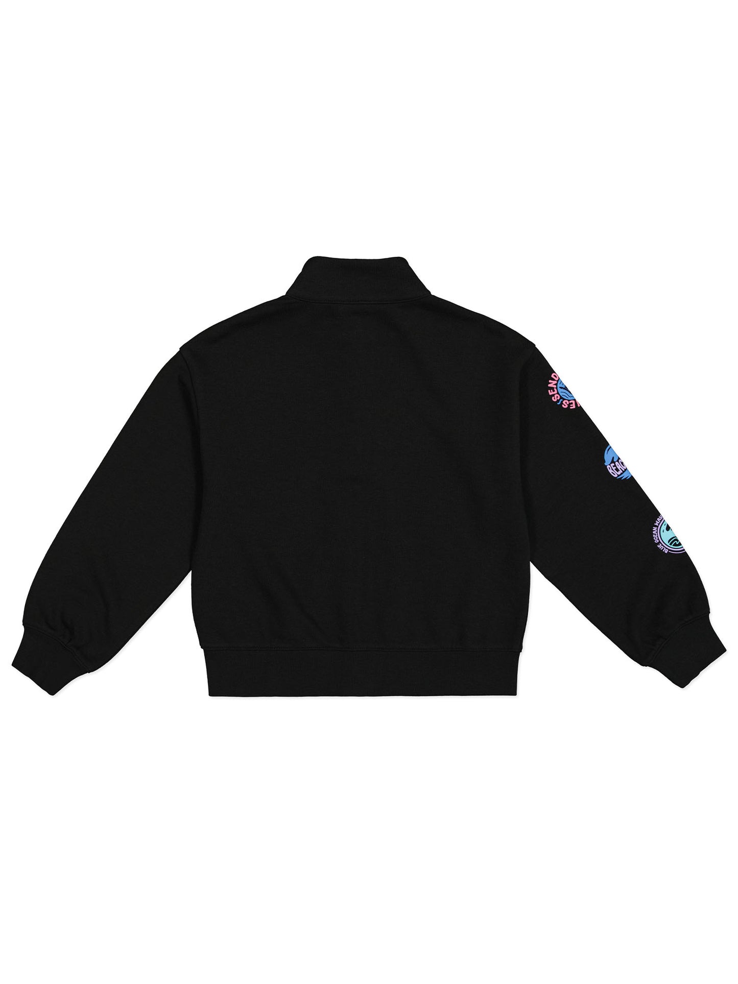 FELPA CON ZIP CHAMPION BAMBINA NERO