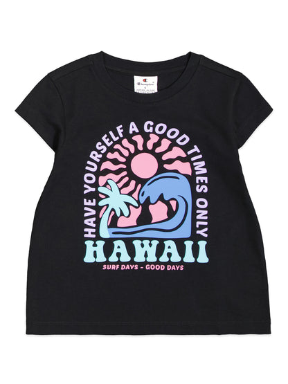T-SHIRT SUMMER CHAMPION BAMBINA NERO