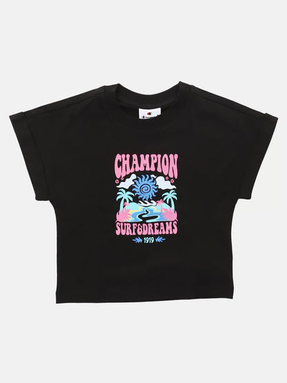 COMPLETINO SPORTIVO CHAMPION DA BAMBINA NERO
