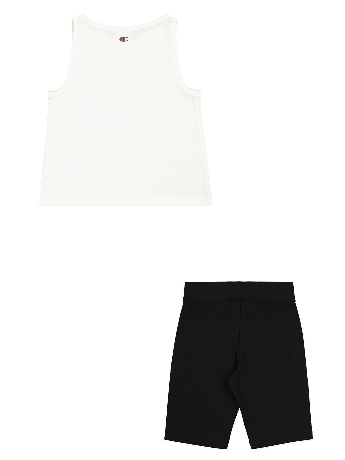 COMPLETINO SPORTIVO CHAMPION DA BAMBINA BIANCO-NERO