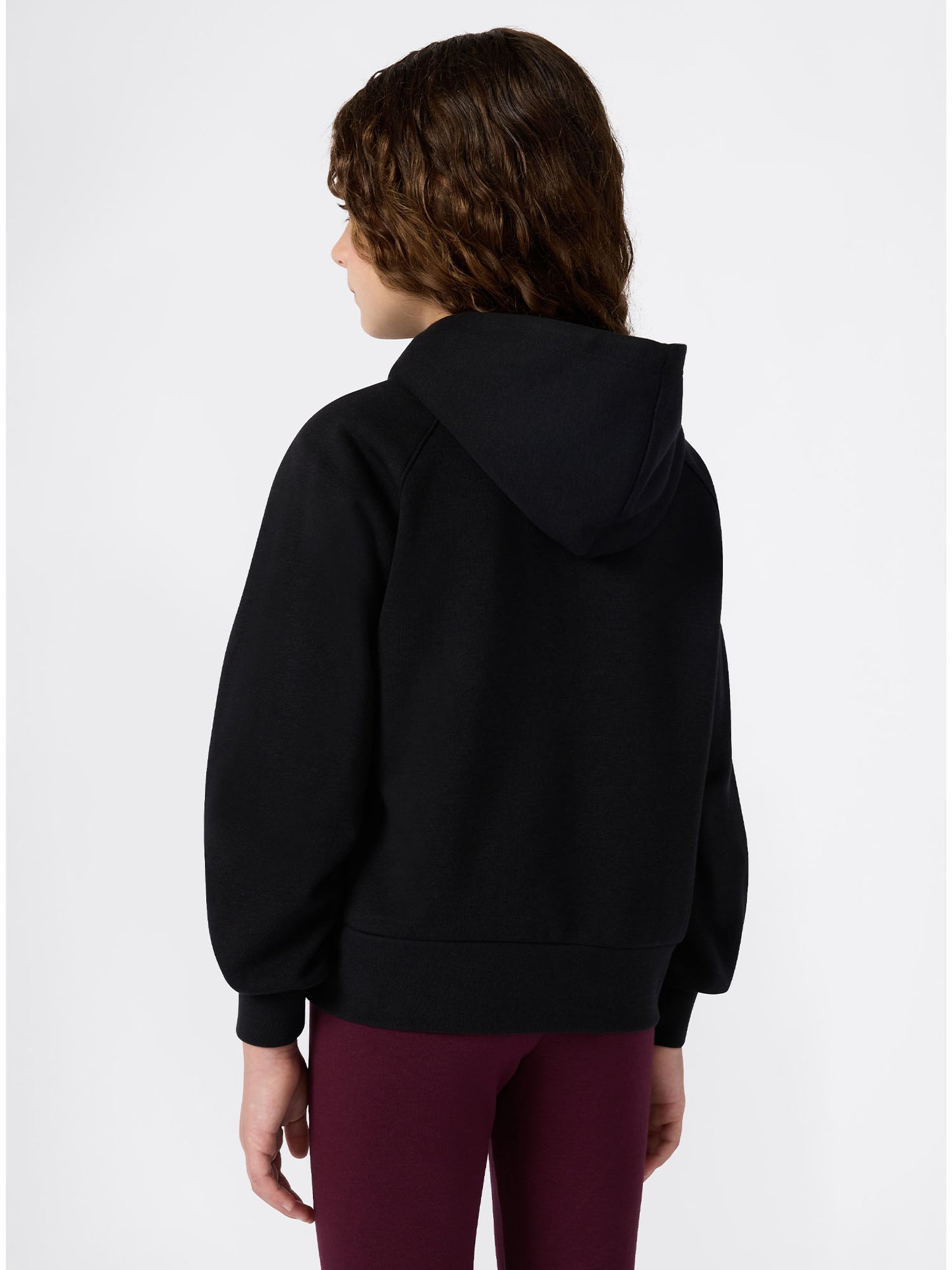 FELPA CON CAPPUCCIO CHAMPION DA BAMBINA NERO