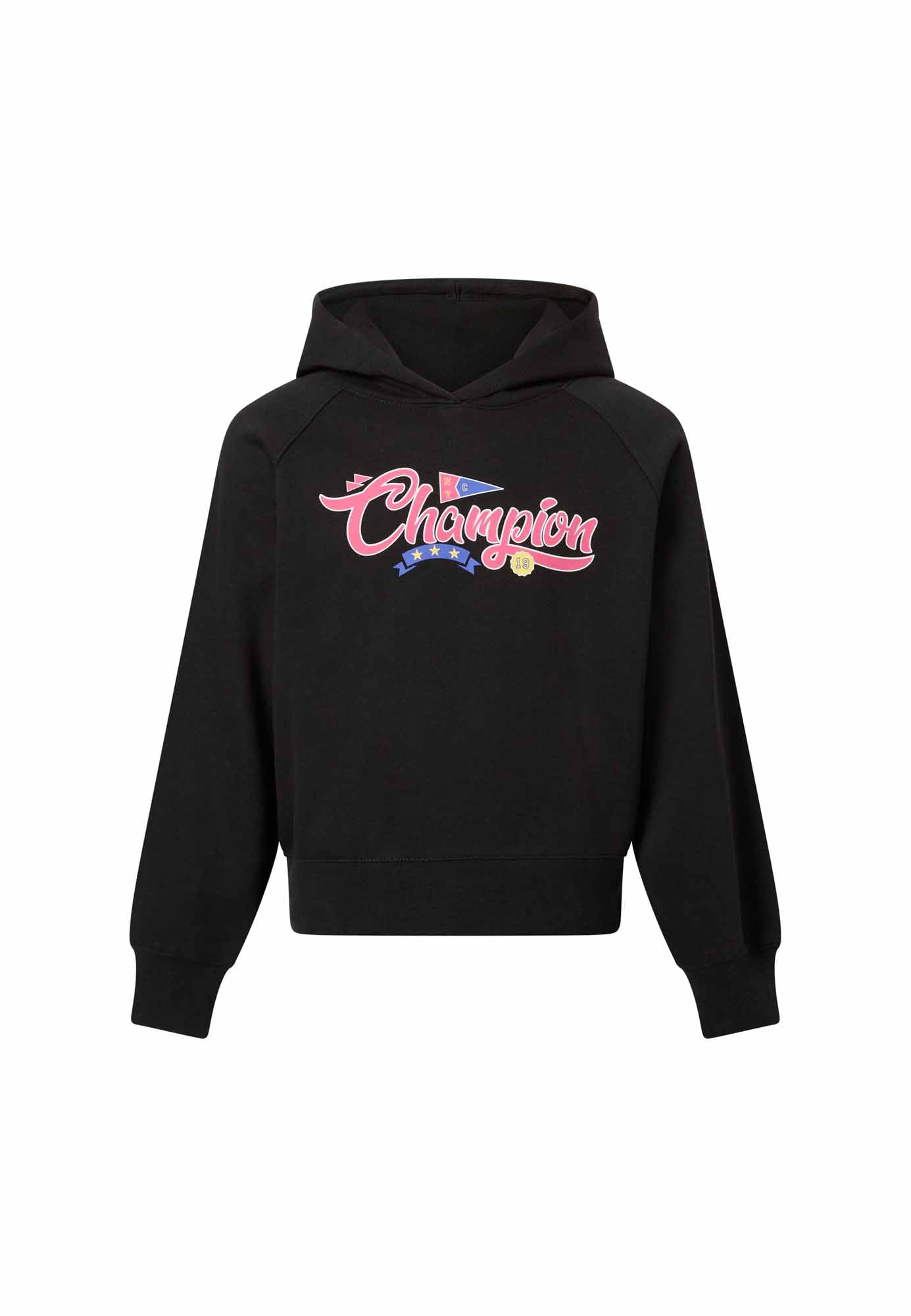 Champion G. Felpa Fl, felpa da unisex bambino nero