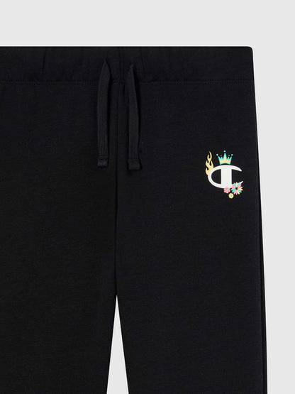 PANTALONE SPORTIVO CHAMPION DA BAMBINA NERO
