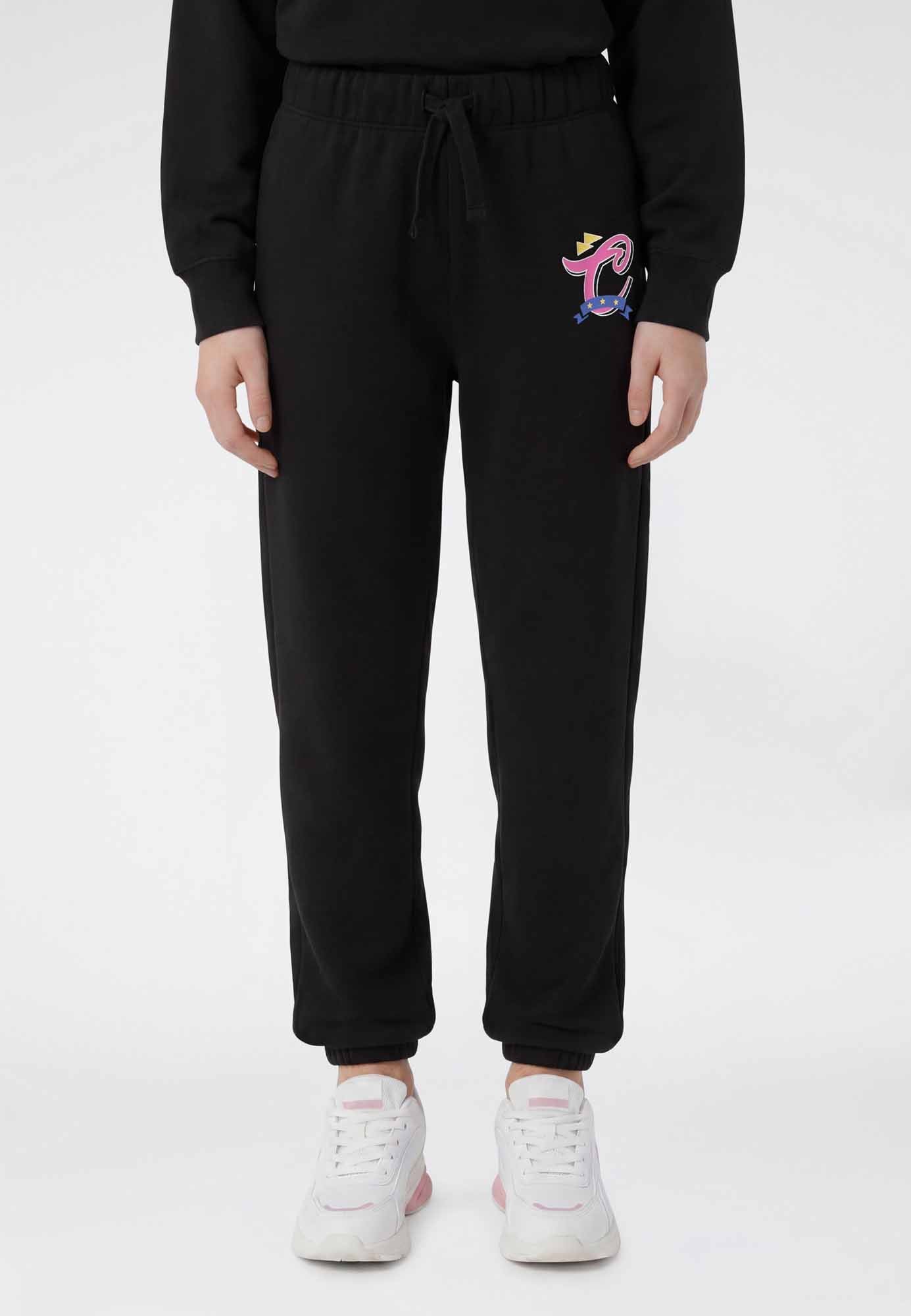 Champion G. Panta Fl, pantalone da unisex bambino nero