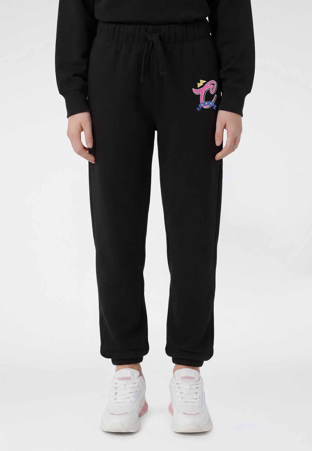 Champion g. panta fl pantalone da bambino/a nero