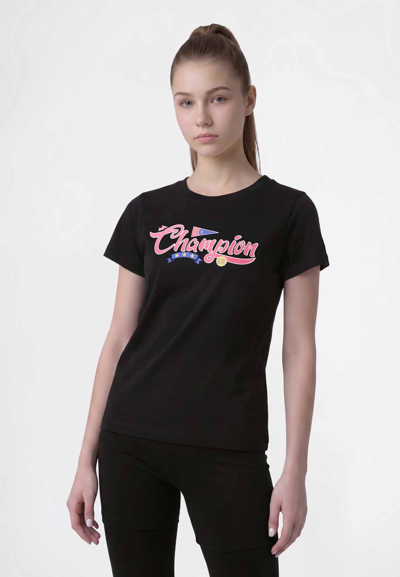 Champion G, t-shirt a maniche lunghe Unisex bambino nero