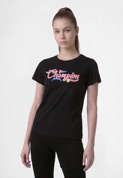 Champion G, t-shirt a maniche lunghe Unisex bambino nero
