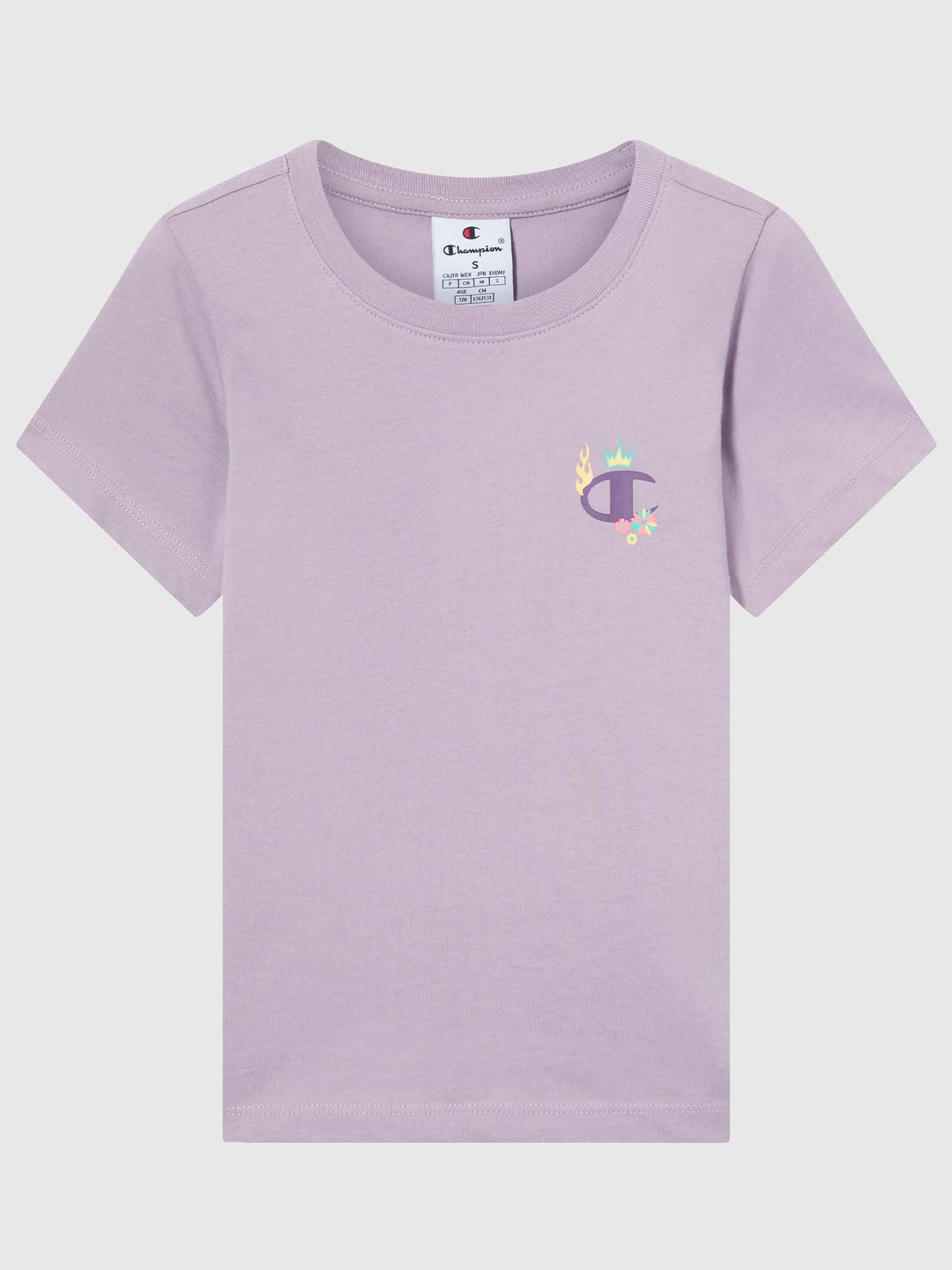 T-SHIRT CHAMPION DA BAMBINA LILLA