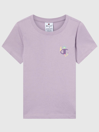 T-SHIRT CHAMPION DA BAMBINA LILLA