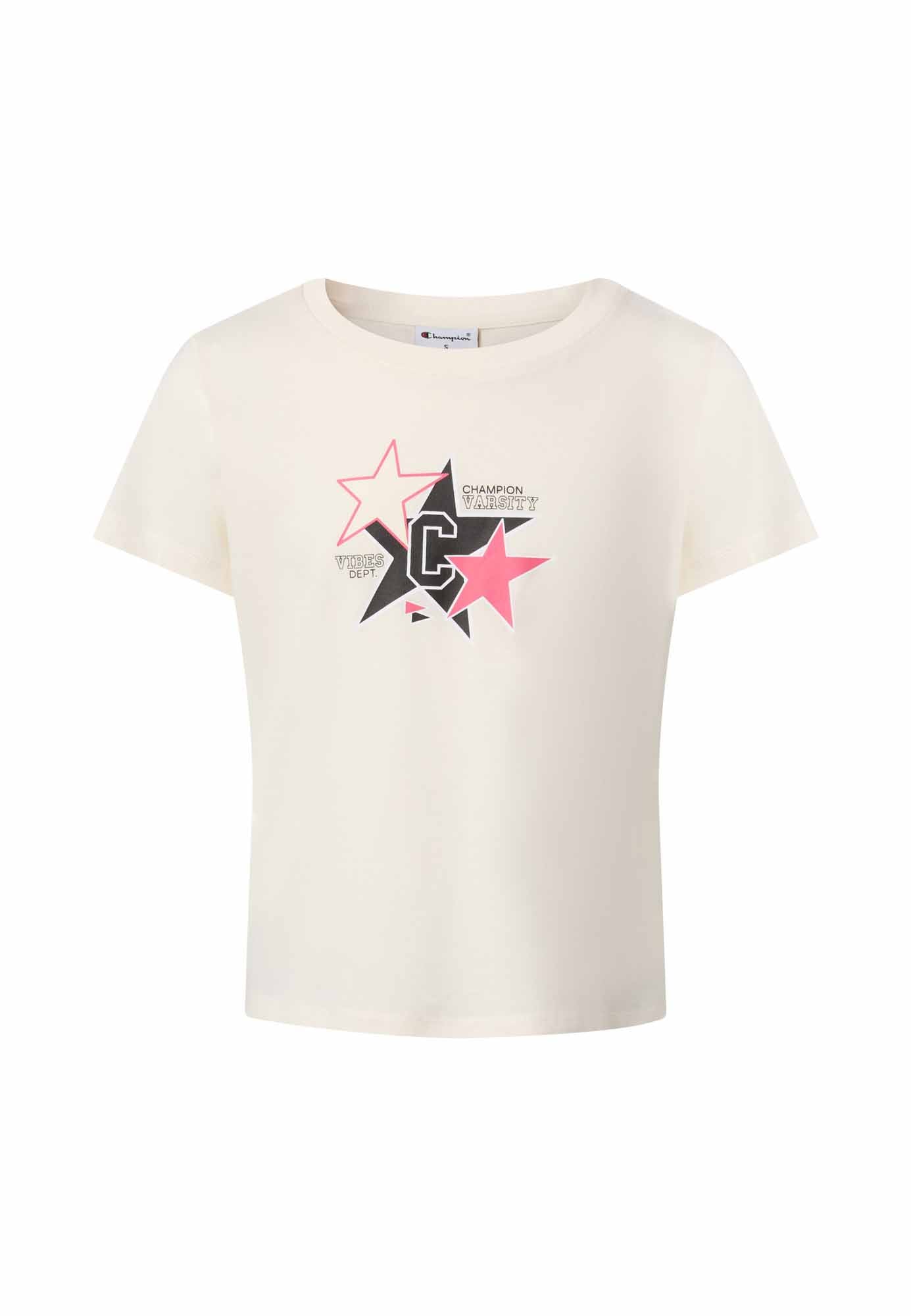 Champion G., t-shirt a maniche lunghe Unisex bambino crema