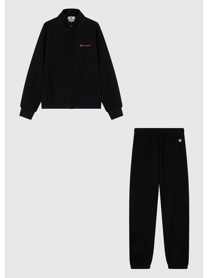 TUTA FULL ZIP CHAMPION DA BAMBINA NERO