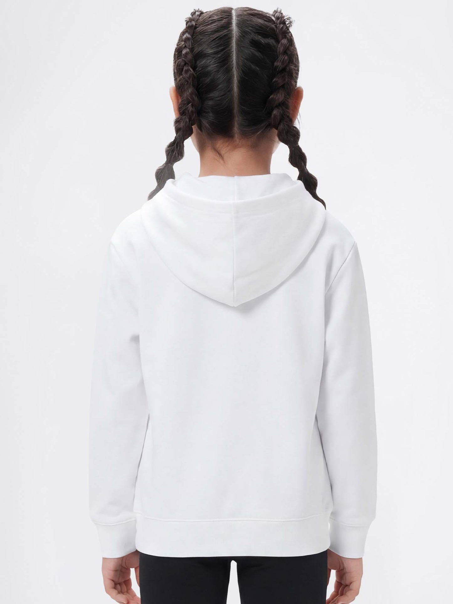Felpa unisex bambino Champion bianca in cotone leggero