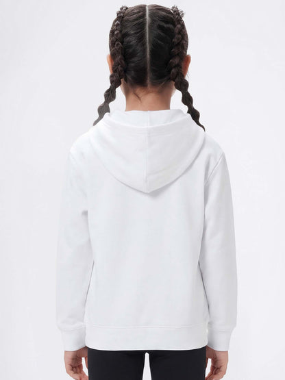 Felpa unisex bambino Champion bianca in cotone leggero