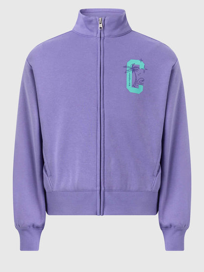 Felpa con zip Champion lilla unisex bambino