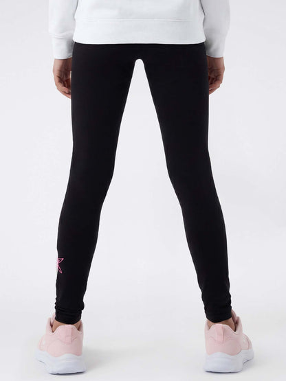 Pantaloni leggings unisex bambino neri Champion