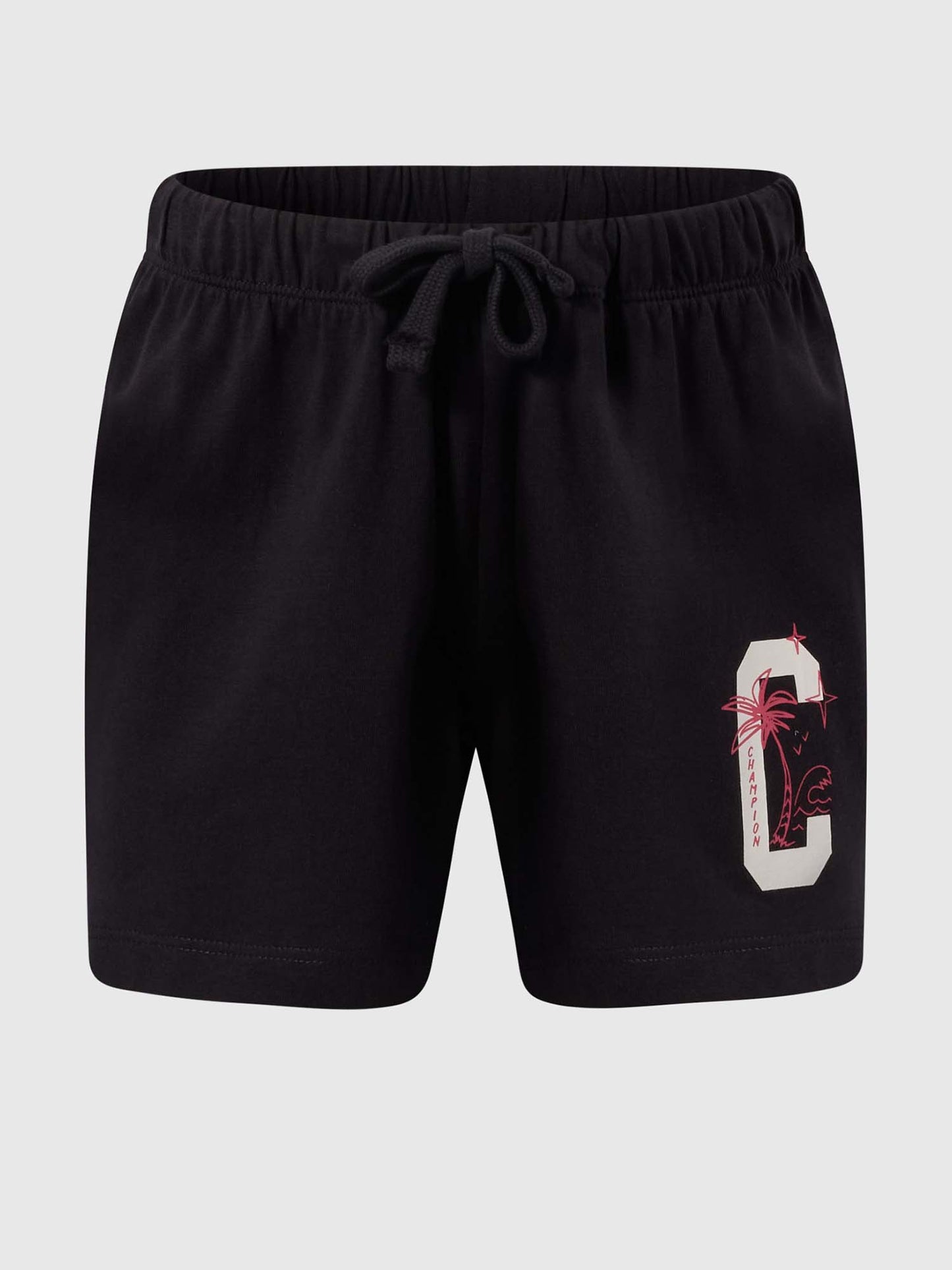 Shorts Champion unisex bambino in nero per la primavera-estate