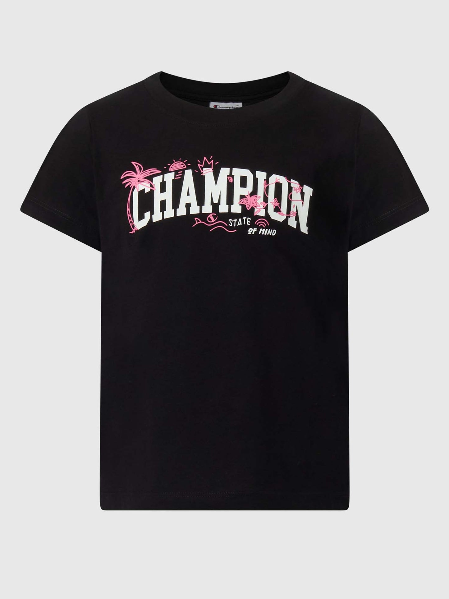 Champion SS Tee, t-shirt maniche corte unisex bambino nera